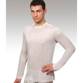 DermaSilk Herreundertrje med rund hals og lange rmer